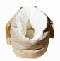 Preview: Hundetasche weich wie Hundebett Canvas/Frottee beige-creme