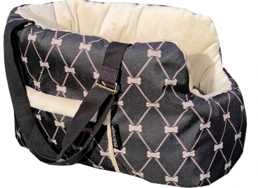 Elegante Hundetasche und Hundebett zugleich wasserdicht dog-bone