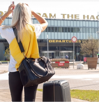 Hochwertige ECHTLEDER Hundetasche für City, Auto und Flugzeug