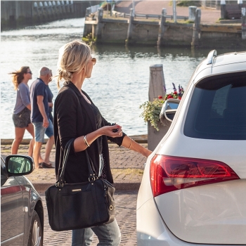 Hochwertige ECHTLEDER Hundetasche für City, Auto und Flugzeug