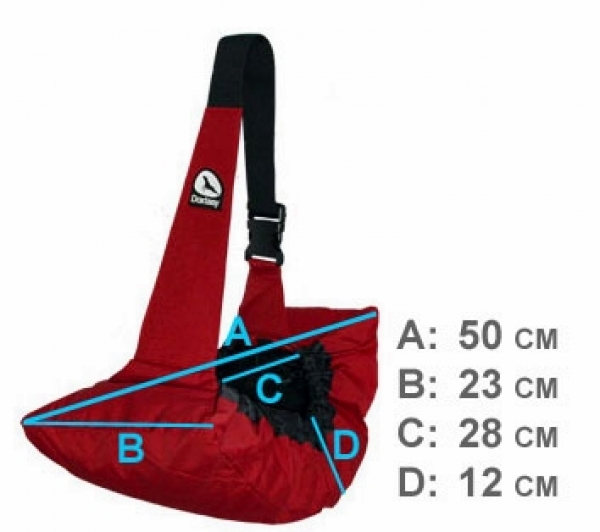 Bauchtasche für kleine Hunde dunkelbraun
