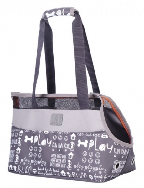 hundetasche grau nylon waschbar leicht Chihuahua
