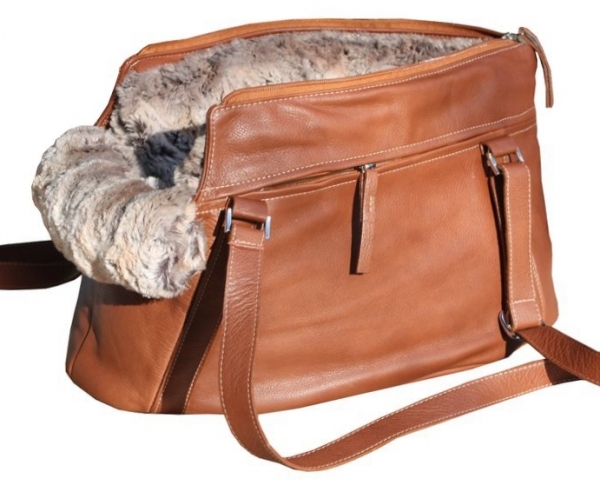 Hundetasche aus echtem italienischem Nappaleder