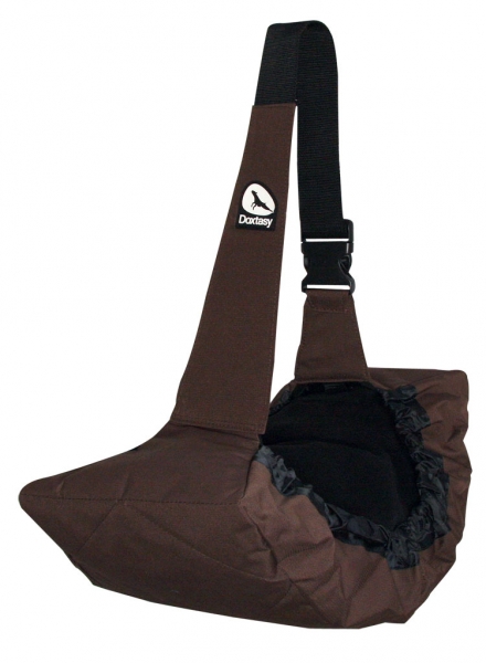 Bauchtasche für kleine Hunde dunkelbraun